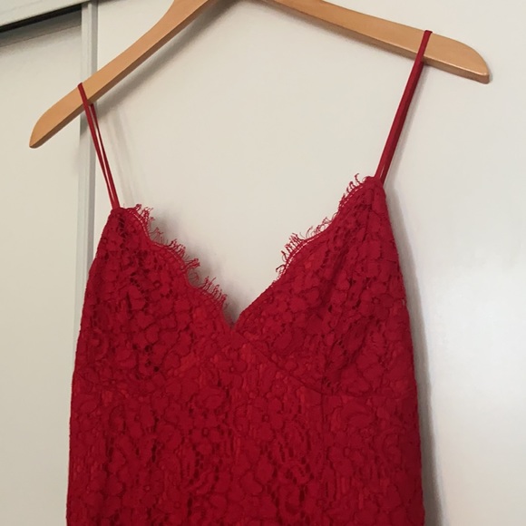NWOT Bardot Lace Dress, Red, Medium - Picture 2 of 4
